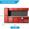 Chery Industrial Multifunctional Steel Garage Storage Cabinet W/ Doors, Sliding Drawers Red-5-Pieces JINWB108GRD01 - alternate 5